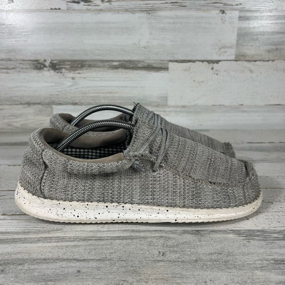 Whitin Mens Slip On Canvas Shoes Charcoal Gray Lightweight Casual Size‎ EUR 45